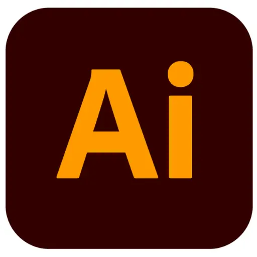 Ícone do logotipo oficial do Adobe Illustrator 2026 na cor laranja, em resolução de 512x512.